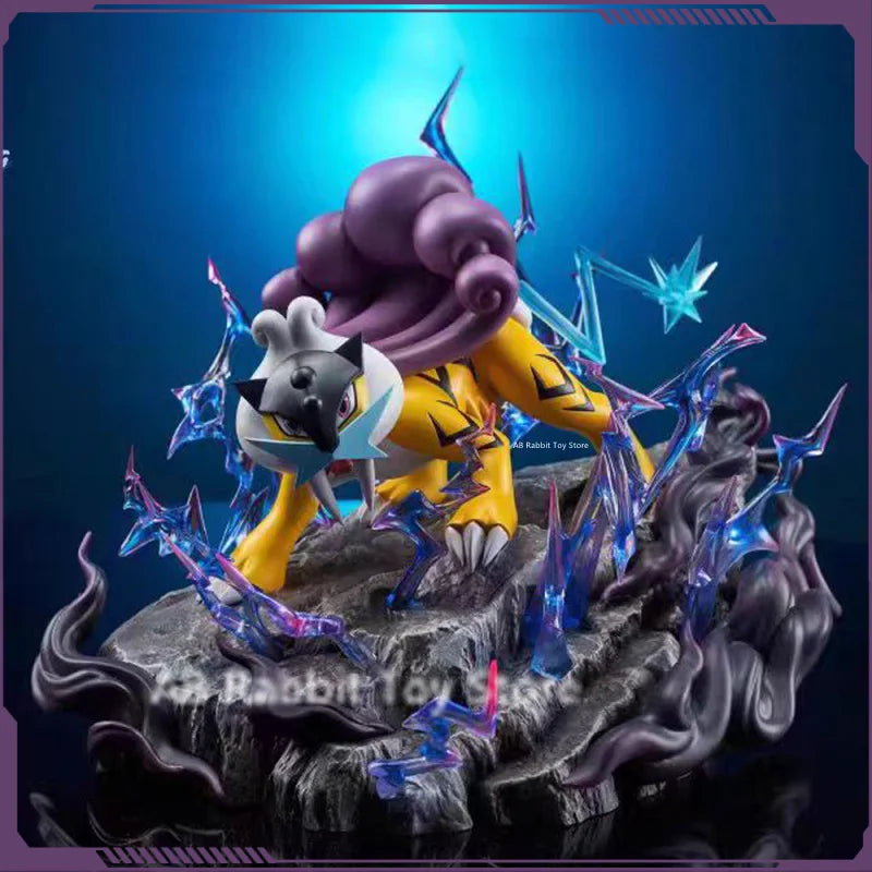Pokemon Raikou Anime Figur Drei Heilige Action Figur PVC Statue Modell Puppe Sammlung Schreibtisch Dekoration Spielzeug Kind Geburtstag Geschenke