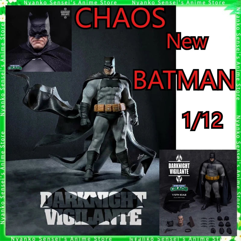 CHAOS 002 DARKNIGHT VIGILANTE Batman Soldier The Dark Knight Returns 1/12 Action Figure Anime Toy Doll Models Gift Collectible