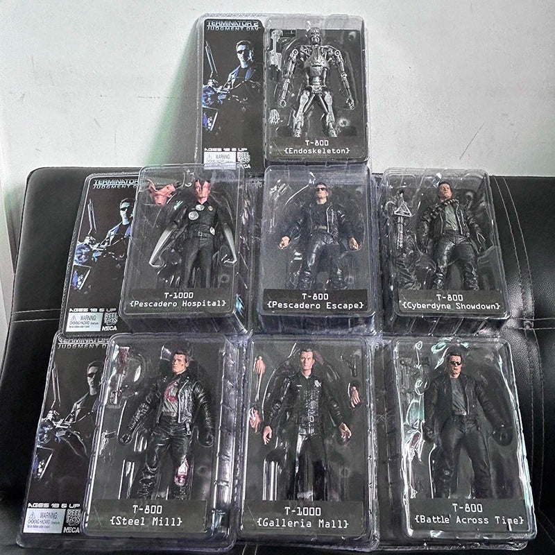NECA The Terminator T-800 T-1000 Endoskeleton PVC Action Figure Collectible Model Toy 7 Types 18cm