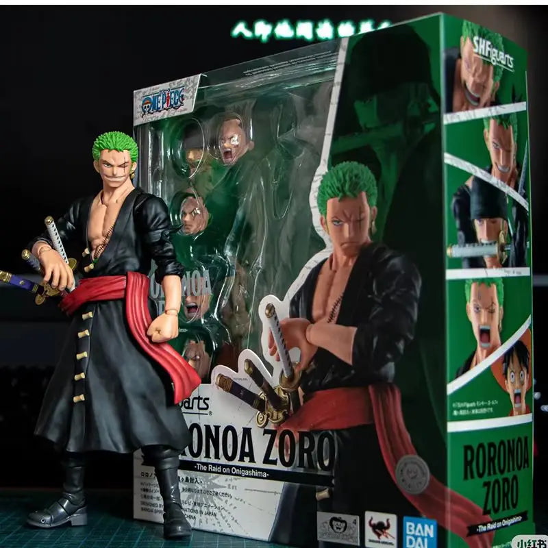 Bandai Sh Figuarts One Piece Dracule Mihawk Eustass Kid Action Figure Collectible Model Anime Collection Festival Gift