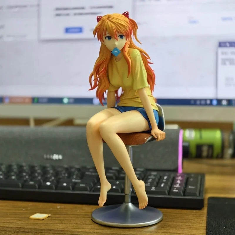 Нова аниме фигурка Neon Genesis, модел, Asuka Langley Soryu, настолен декор, статуетка Gk, кукли, фигурки, колекционерски играчки, подарък