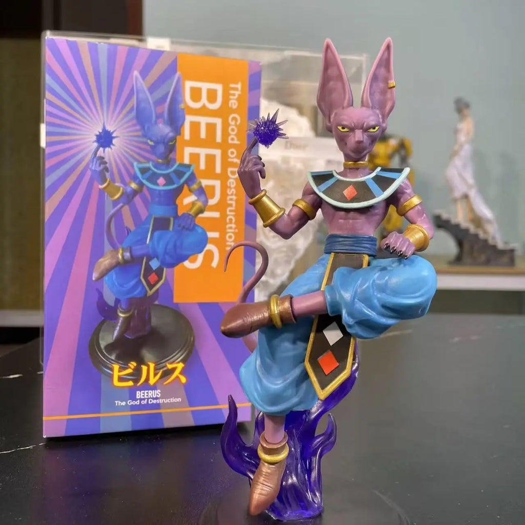 Dragon Ball Anime Figur Gott der Zerstörung Beerus Sitzendes Modell Figur Statue Sammlung Dekoration Kinder Spielzeug Geschenk Puppe