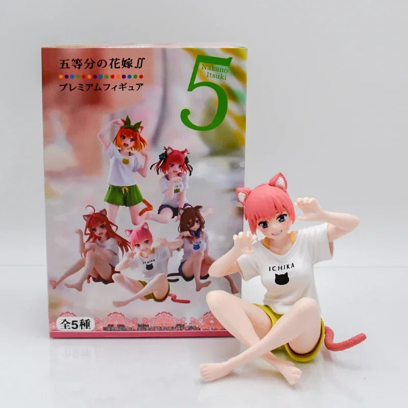 26cm The Quintessential Quintuplets Anime Girl Figure Miku Nakano Action Figure Ichika/Nino Nakano Figurine Model Doll Toys Gift