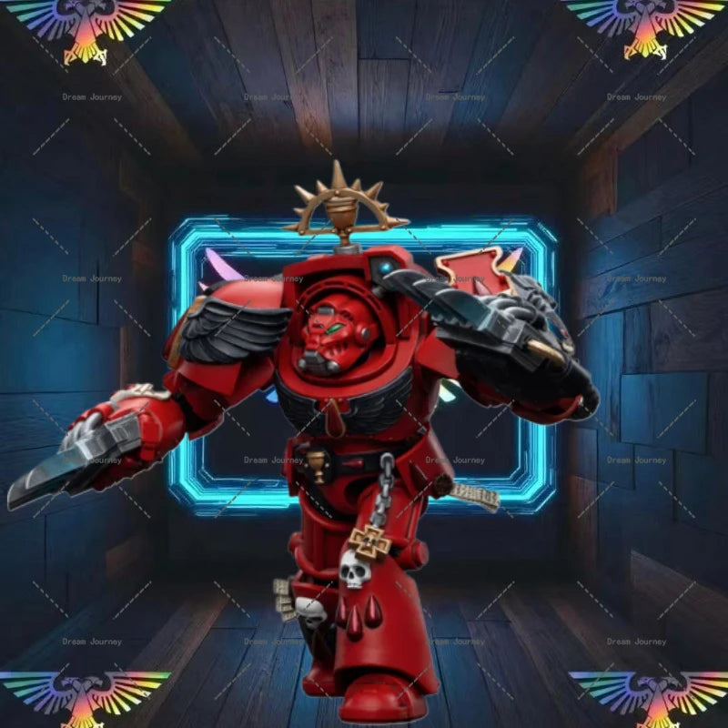 In stock Dark Source JOYTOY Warhammer 40k 1/18    Blood Angels Assault Terminators Brother Tyborel Action Doll Toy Collection