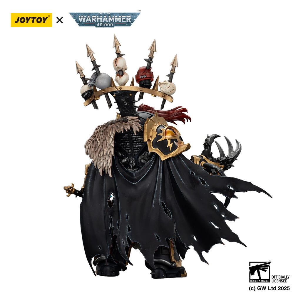 JOYTOY Warhammer 40K 1/18 Scale Black Legion Abaddon the Despoiler with Drach'nyen the Talon of Horus Action Figure Model Toys