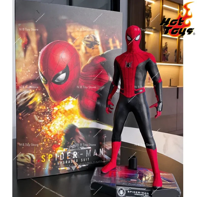 Stock Hot Toys HT 1/6 MMS542 MMS482 Hero Expedition Red and Black Spider Man Upgrade Suit Avengers Infinity War Iron Spider Man
