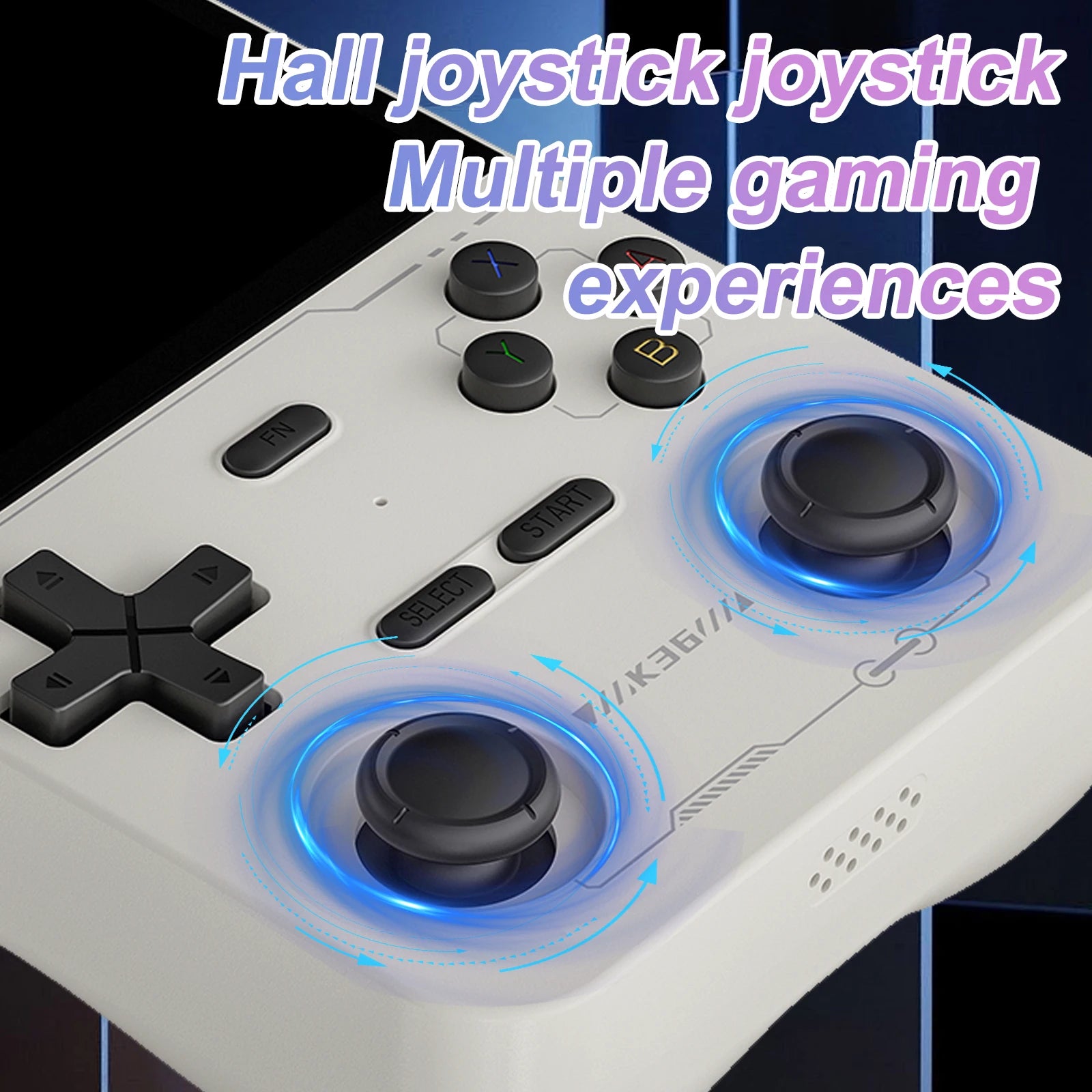 GAMINJA K36 Handheld Game Console 3.5Inch IPS 640x480 Screen Built in 64GB Card Support Two Game Consolesto Play Together Online