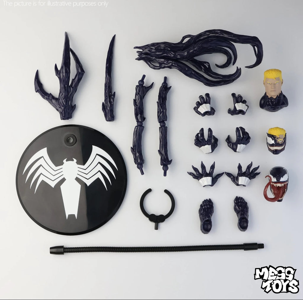 New Mess Toys Venom Lethal Neighbor Anime Action Figure Eddie Black Spider Man Spider-Man Figurine Model Statue Gift Toys