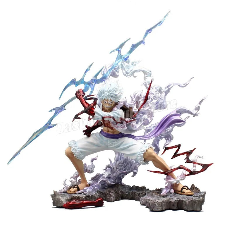 GK One Piece Nika Action Figure Sun God Gear 5 Monkey D Luffy Figurine PVC Collection 20cm Thunderbolt Luffy Figures Model Toys