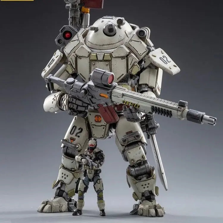 Official Genuine Joytoy Mecha, Steel Bone Robot Toy, Full Articulation Indust Equipped  Military Style Collectible Action Figure