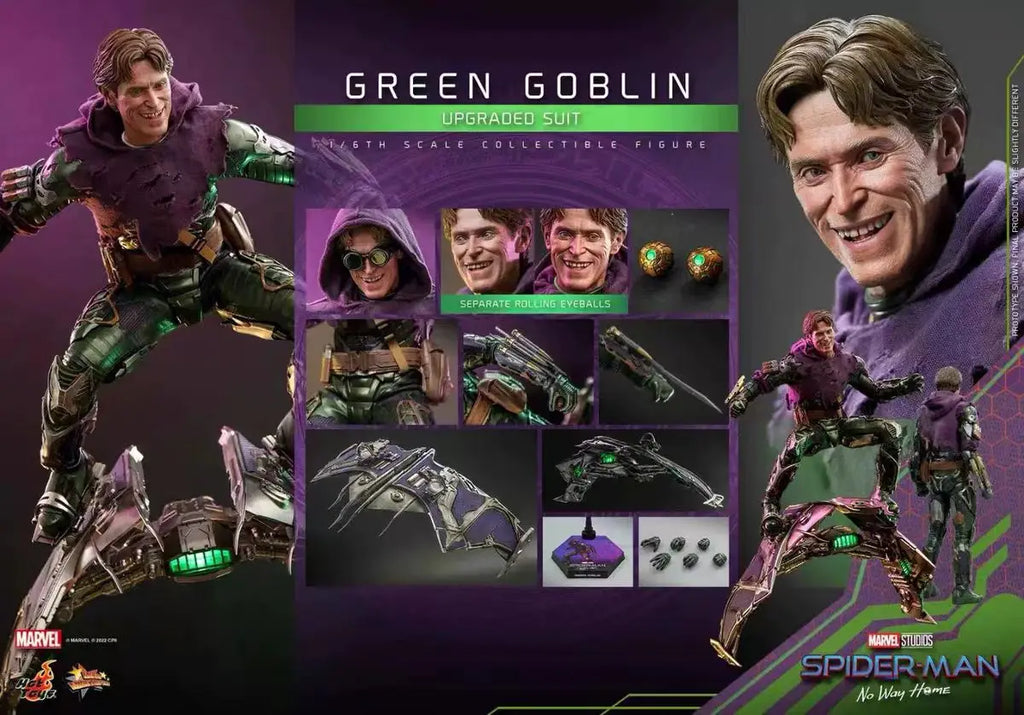 【MT】Hot Toys MMS674 Marvel Spider-Man: No Way Home GREEN GOBLIN Norman Osborn Upgraded Version 1/6 Action Figure Collection Toys