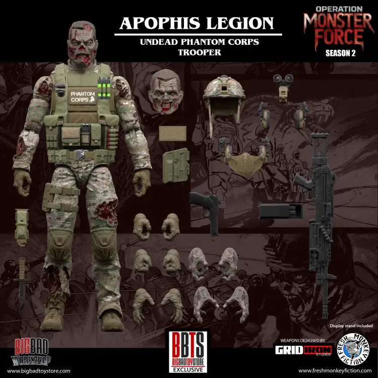 Genuine 16cm Fresh Monkey 1/12 Monster Force Season 2 Sleepwalker Customized Donner 6 Inch Collectible Model Toy Action Figure
