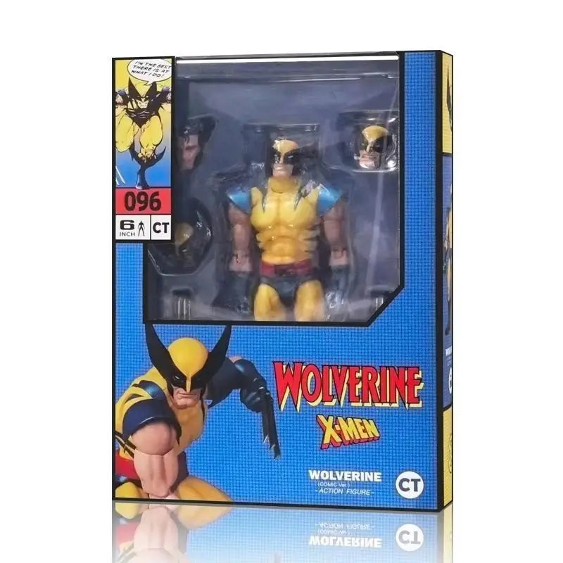 Mafex096 Wolverine Classic Costume Chinese Factory KO Logan Marvel Action Figure Model Toy Collectible Animation Derivative
