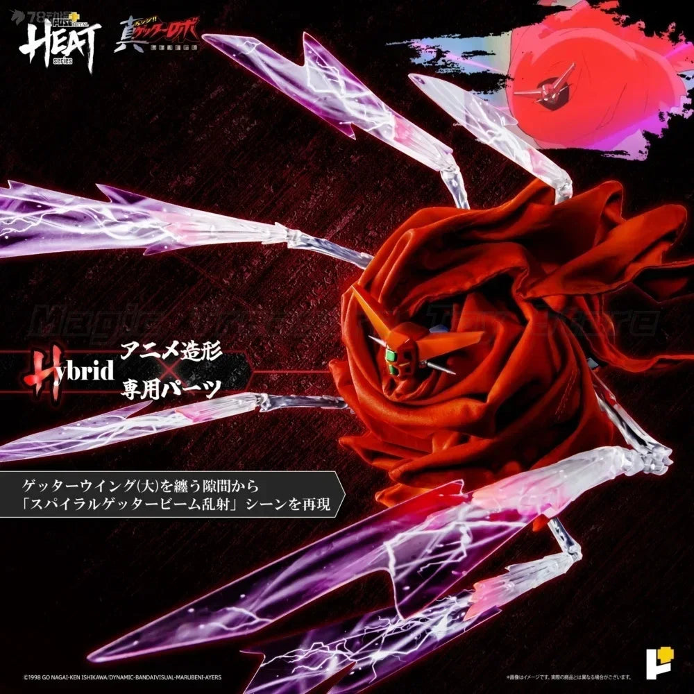 【In Stock】 Original POSE+ METAL HEAT Series Change!! Getter Robo: Sekai Saigo No Hi GEETER 1 Alloy Model Toy Gift Collection