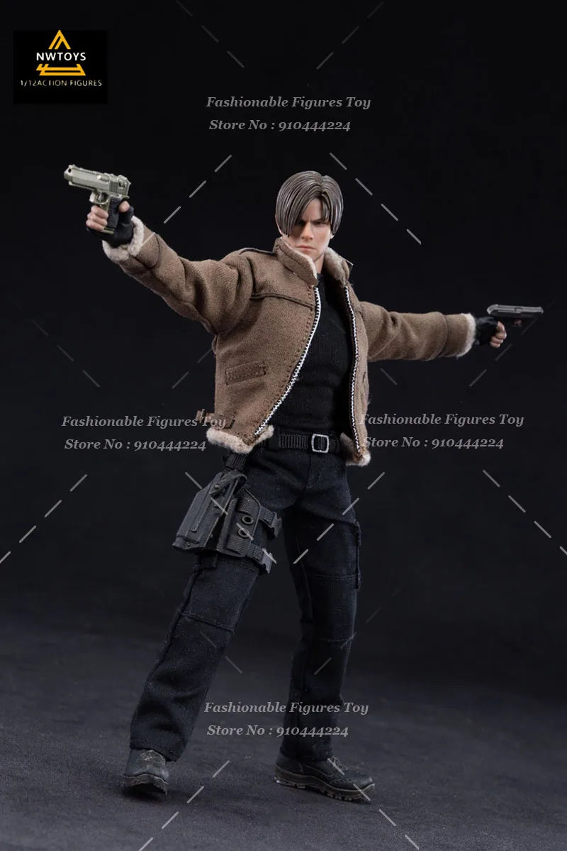 Nwtoys 1/12 Men Soldier Action Game Doll Leon Spy Warrior Full Set 6Inch Action Figure Best Fans Collectible Model Toys