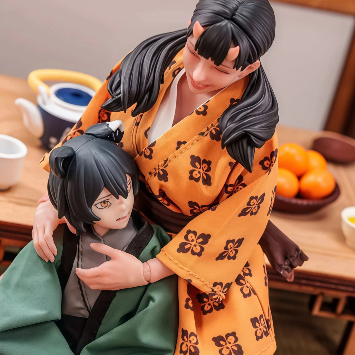1/12 Delicious In Dungeon Inutade Polygonum Cowl Ghost Gril Armor Printed Robe Dress 6in Female Soldier Figures Model  Clothes