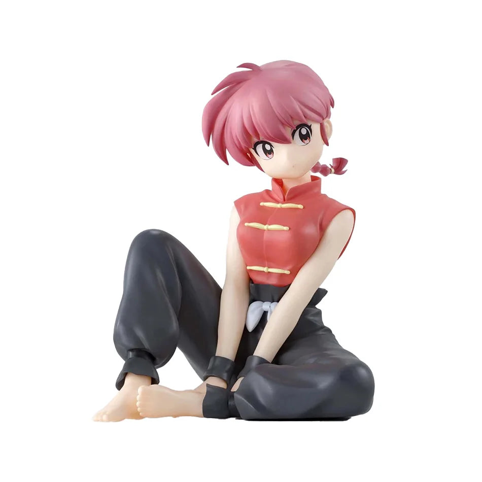 Original BANDAI BANPRESTO Ranma 1/2 Ranma Akane Tendo Shampoo Relax time Anime Figure Toys PVC Model Collection Doll Gift