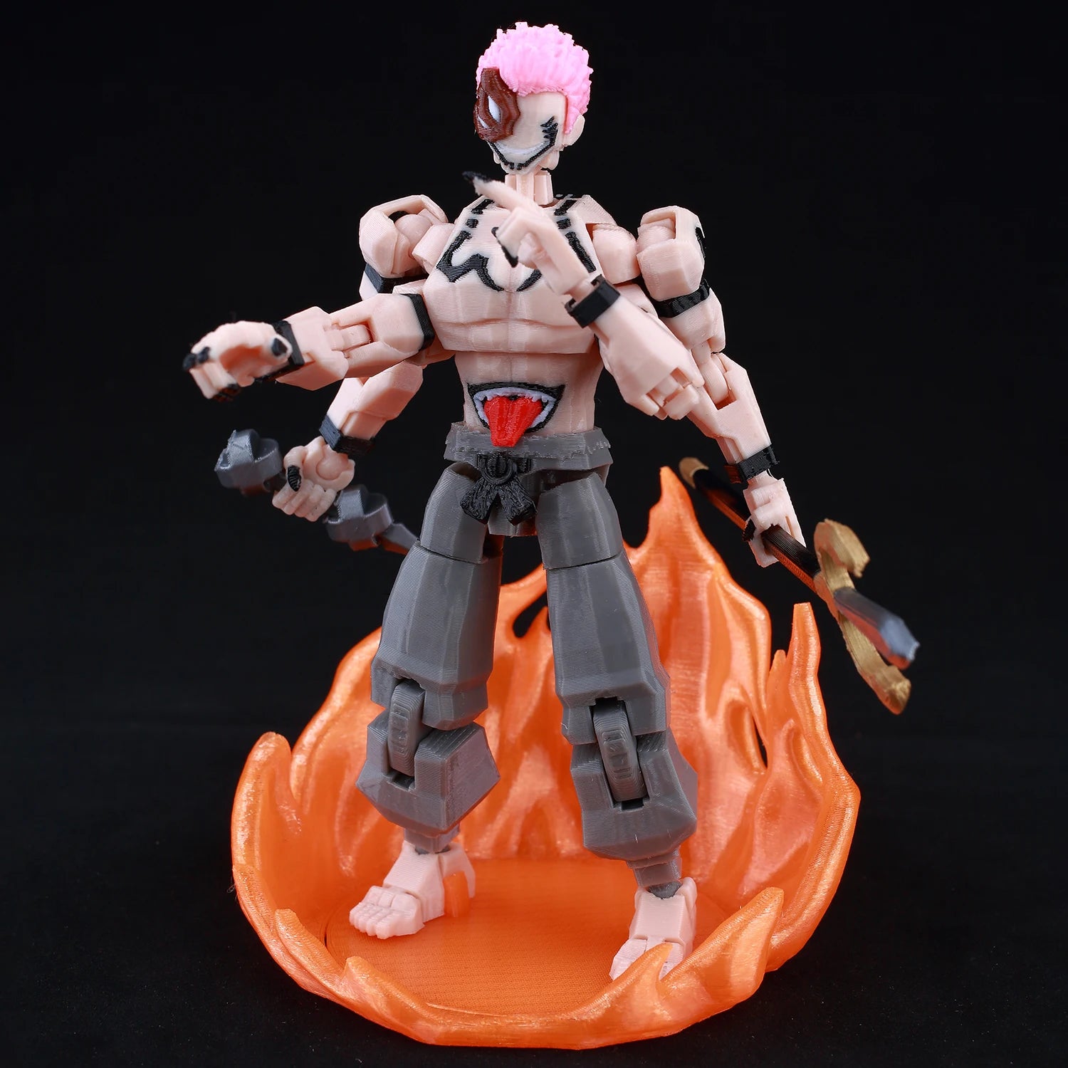 3d Printed Dummy13 Jujutsu Kaisen Ryomen Sukuna Action Figure Anime Model Toys Multi-Jointed Poseable Collectible Toy Gift