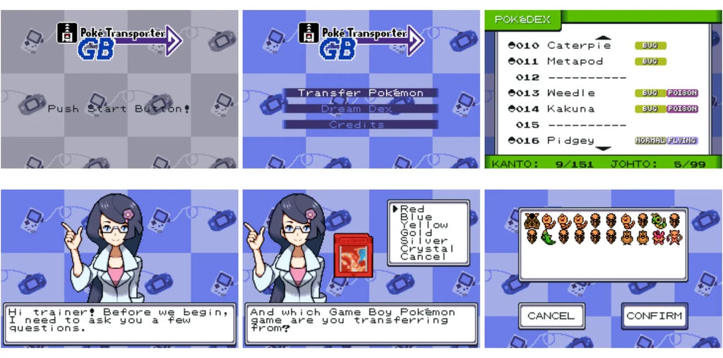 Poke Transporter GB Tools for Transferring Gen 1/2 To Gen 3 on Real Hardware English Language