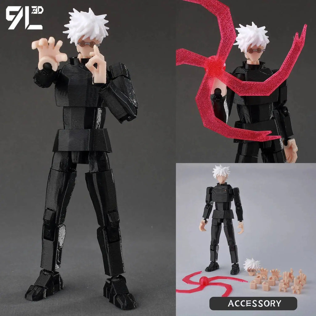 9L3D Gedruckt Lucky Dummy 13 Jujutsu Kaisen Gojo Satoru Toji Yuji Sukuna Anime Action Figuren Mannequin Yuuta Rika Modell T13 Spielzeug