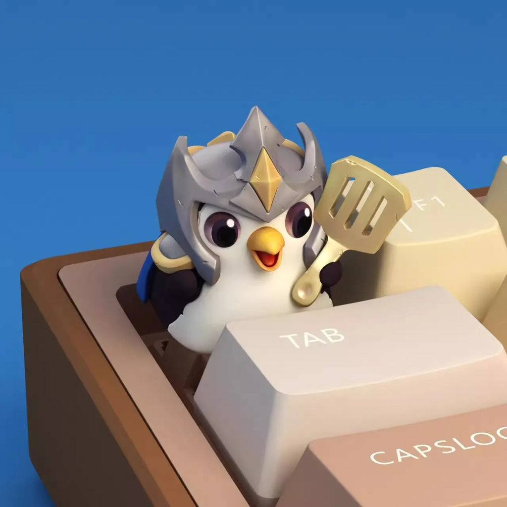 Game League of Legends LOL Yasuo Keyboard Cap Teemo KeyCaps Gwen Cosplay Key Caps Kawaii Machinery Keyboards Doll Accessories