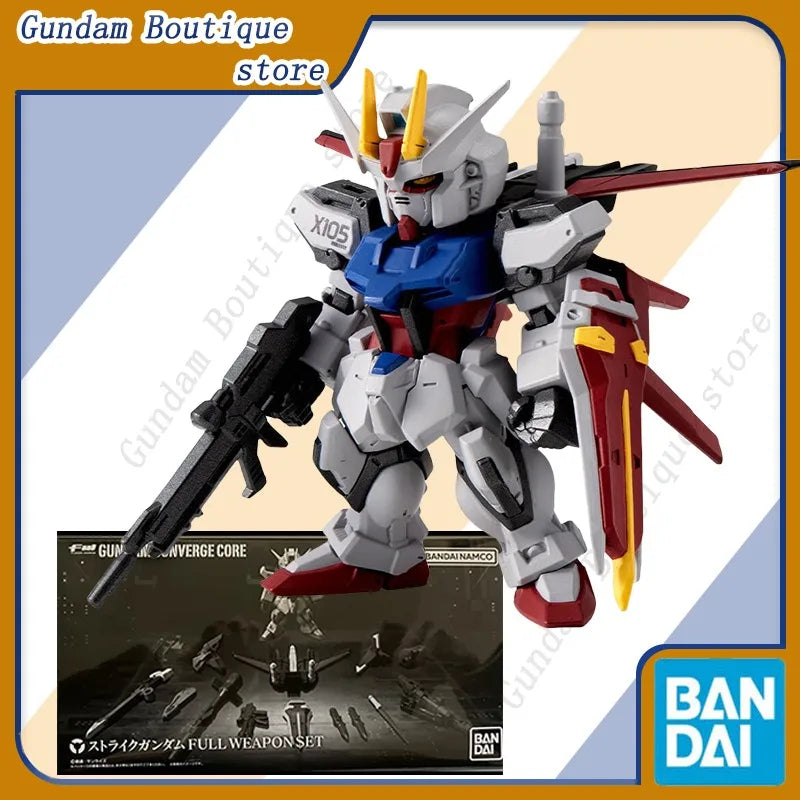 Bandai Genuine FW Shokugan GUNDAM CONVERGE CORE Strike Gundam FULL WEAPONSET Anime Action Figure Assembly Model Toys Gift Kids