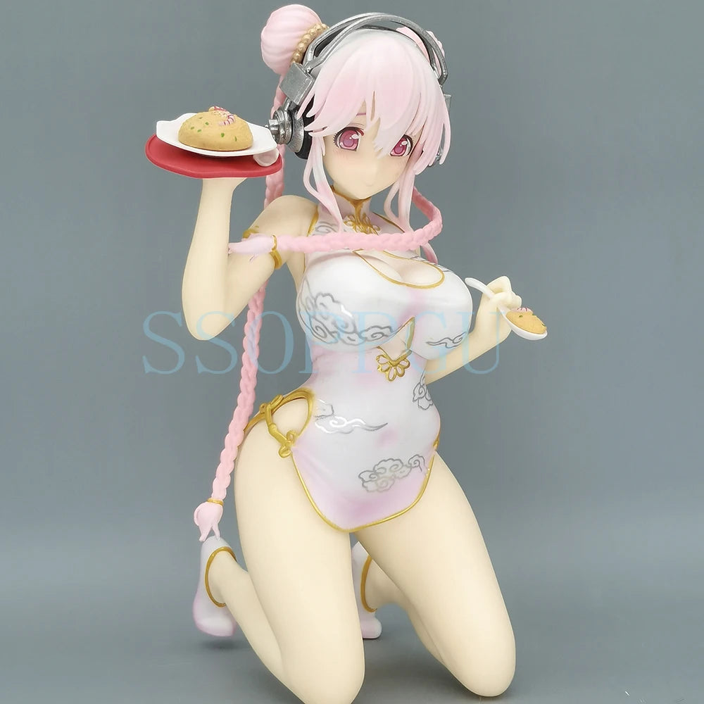 Emontoys Sonicomi SUPER SONICO Figur Cheongsam 1/7 Anime Girl PVC Actionfigur Spielzeug SONICO Statue Spielsammlung Modellpuppe