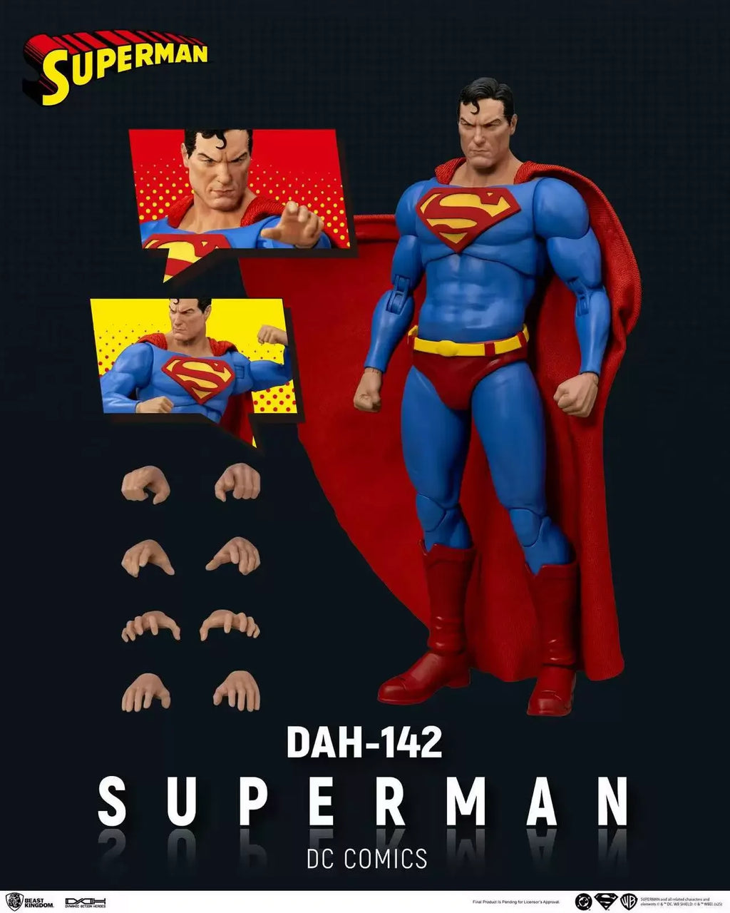 1/9 Justice League 8 Inches Action Figure Superman Batman The Flash Green Lantern Movability Ornament Collectible Gift For Fans