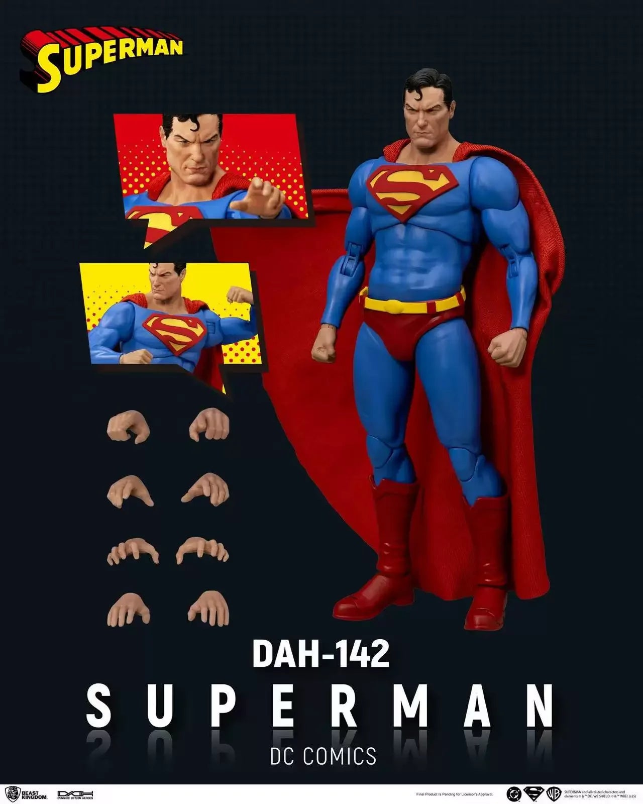 1/9 Justice League 8 Inches Action Figure Superman Batman The Flash Green Lantern Movability Ornament Collectible Gift For Fans