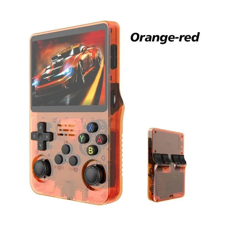 R36S Retro Handheld-Videospielkonsole ARKOS-System 3,5-Zoll-IPS-Bildschirm Klassischer tragbarer Pocket-Videoplayer 128G Spiele Junge Geschenk