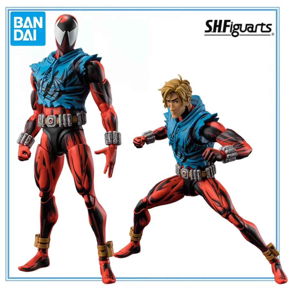 100% Original Bandai Spirits S.H.Figuarts Spider-Man: Across The Spider-Verse Scarlet Spider Ben Reilly Action Figure Model