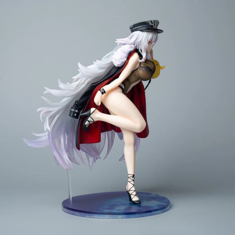 Beautiful Girl Series Azur Lane Graf Zeppelin Urd Beach Style Figure Model Collection Desktop Ornament Boxed Gift Toy For Anime