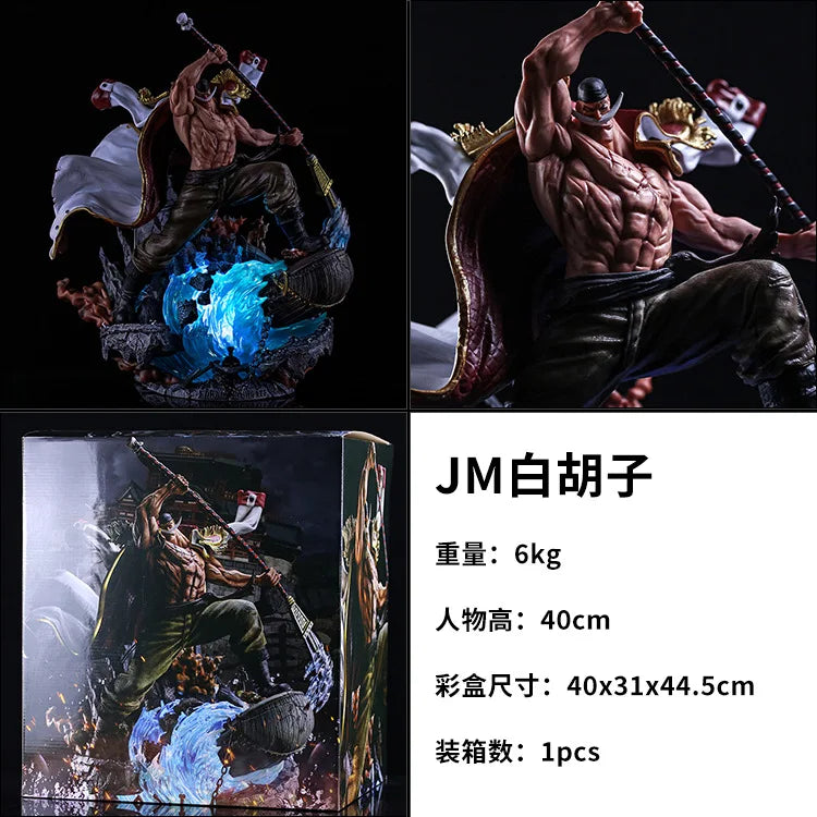 41 cm One Piece Anime Figur Edward Newgate On Top of the War Action Figur PVC Statue Modell Sammlung Spielzeug Geburtstagsgeschenke