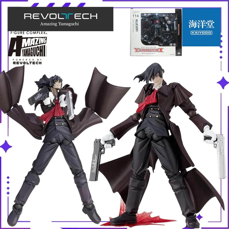 KAIYODO Original Authentic Yamaguchi Style 114 Hell Song National Order Knights Alcatel Alucard Mobile Doll Model Handmade Toy