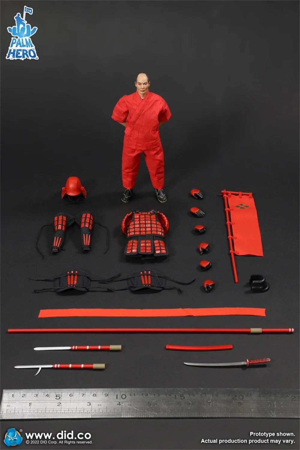 1/12 DID XJ80016A Old Vintage Asia Japan State Warrior Full Set Moveable Action Figure with Flag Full Set Moveable Action Figure