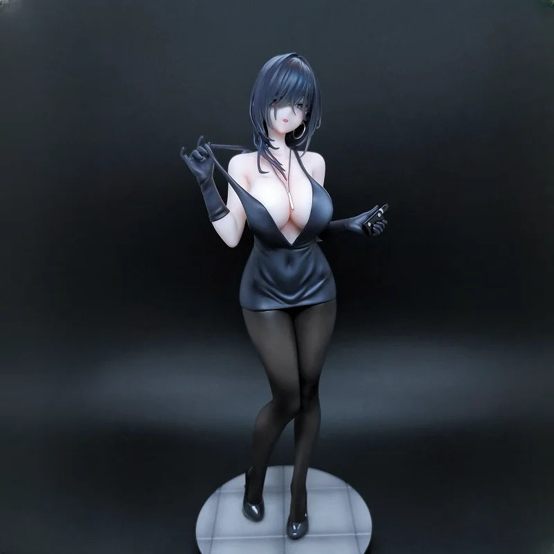 1/6 Original Hanabee Black Dress Version Anime Figure Collectible Japanese Girl Character Model PVC Action Figure Toy For Fans