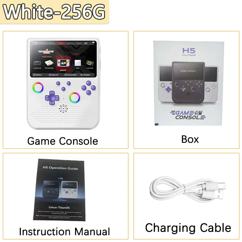 New Open-Source H5 Handheld Game Console With Dual Joystick 5-inch IPS High-Definition Large Screen PSP Mini Nostalgic Arcade