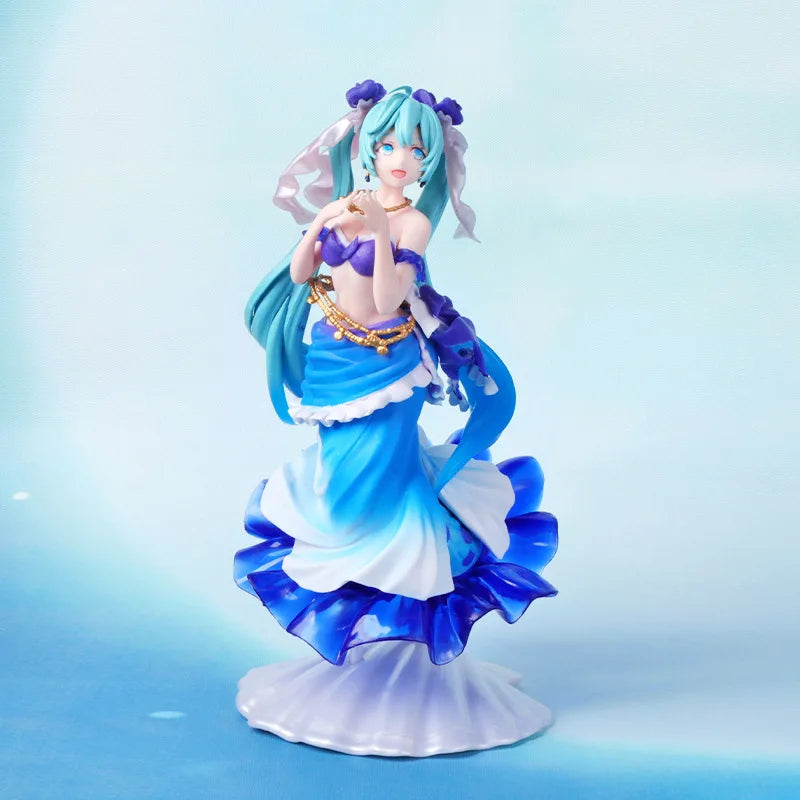 24CM Anime Hatsune Miku Figure Artist Masterpiece Fairy Tale Princess Series Little Mermaid  Model Toy Gift Action Figure