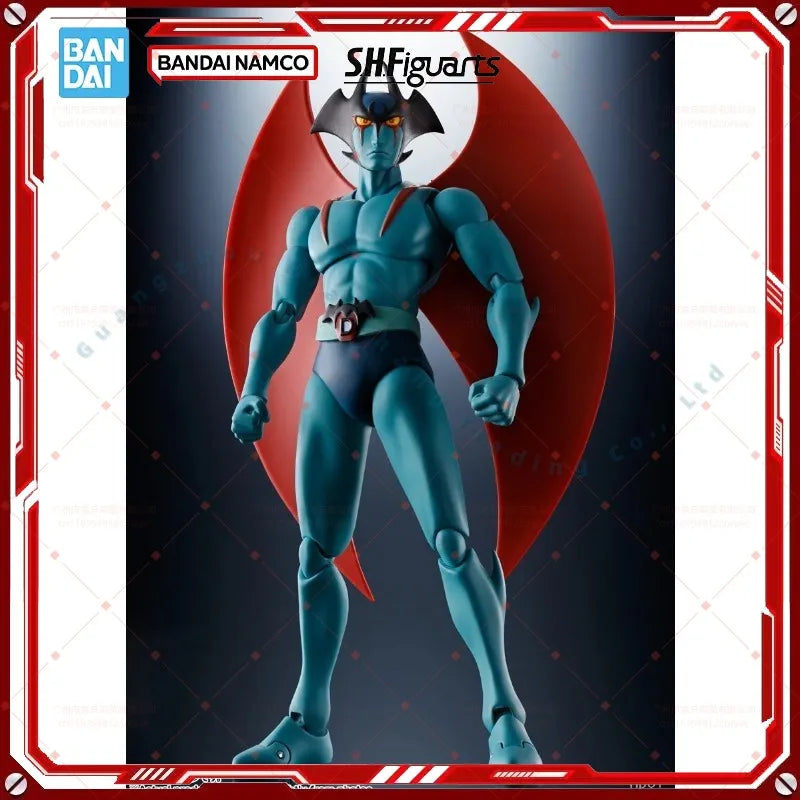 Original BOX Bandai SHF DEVILMAN 50th Anniversary Ver Figure Finished Model kit Anime Action Toy Gifts for kids In shock suit