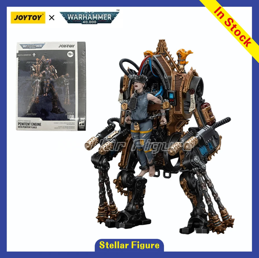 【SF】JOYTOY 1/18 Action Figure Warhammer 40K  Adepta Sororitas Penitent Engine with Penitent Flails  Prime Model Toy Gift