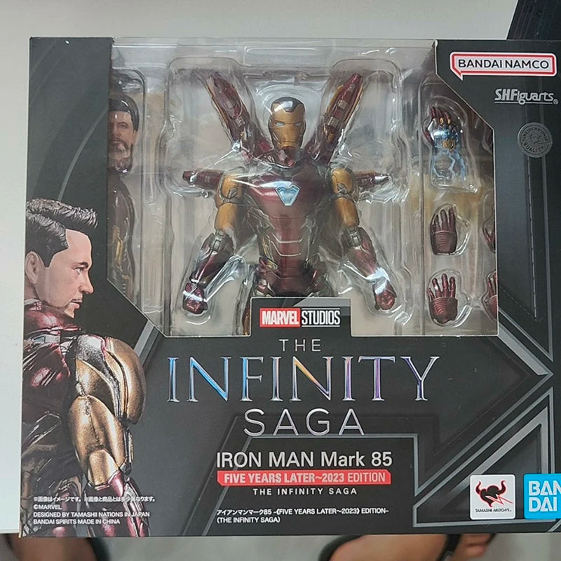 Bandai S.H.Figuarts Iron Man Mark 85 5th 2023 Edition (The Infinity Saga) Action Figure Collectible Toy Gift
