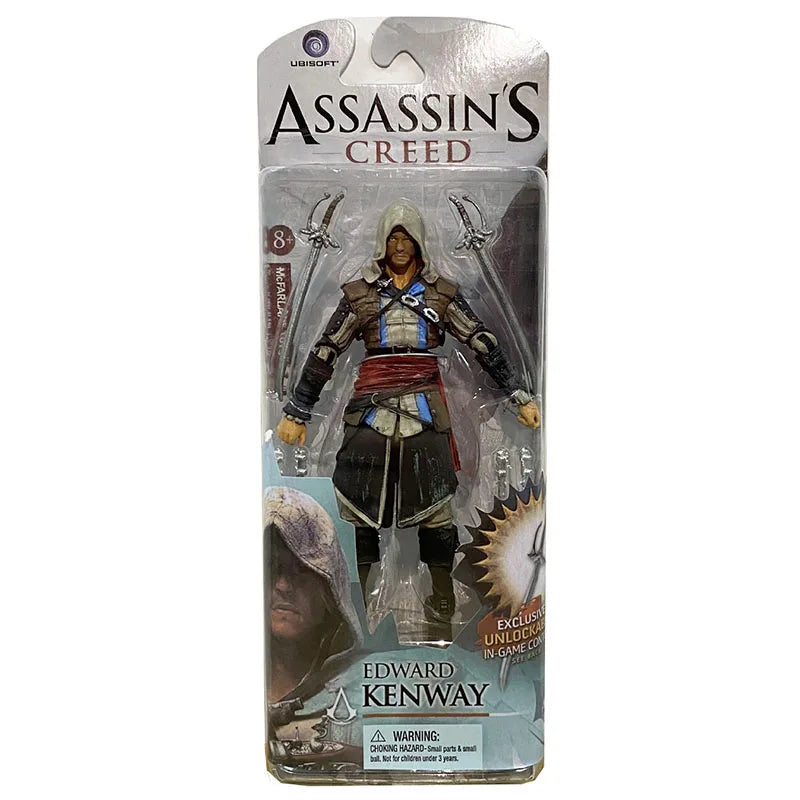 Game Assassins Creed Model Conner Edward Kenway Haytham Ezio Action Figure Manga Figurine Collection Figuras Peripheral Toys