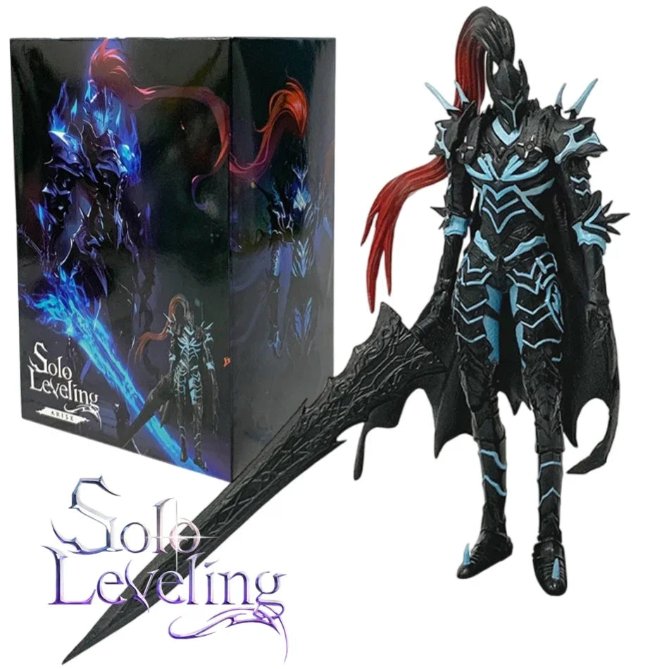 21CM Comic Solo Leveling The Bloodred Knight CommanderYggdrasil Standing Figure Lgris Sung Jinwoo Action Figure Model Toys Gifts