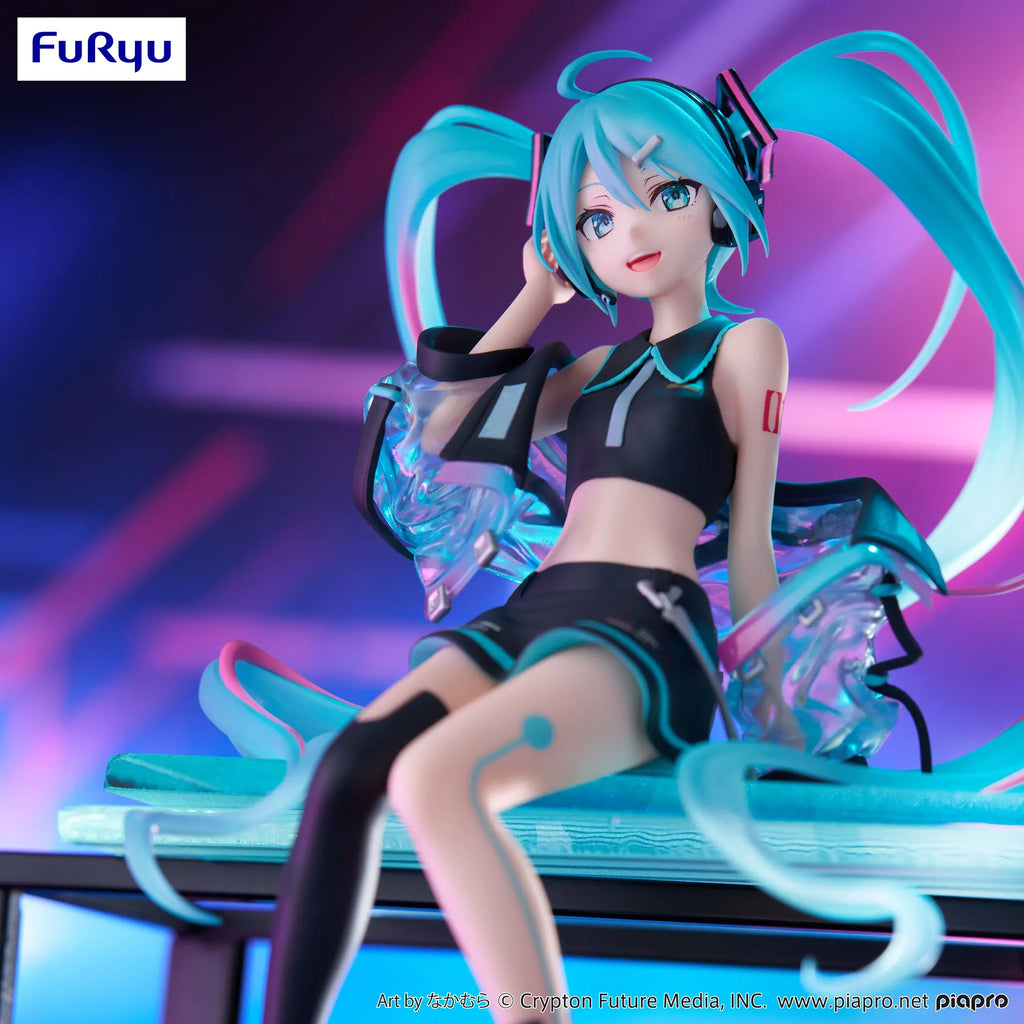 Оригинална фигурка на FuRyu Hatsune Miku Vocaloid, цветна технология, модел, запушалка за юфка, аниме, играчки, PVC модели, колекция, подаръци
