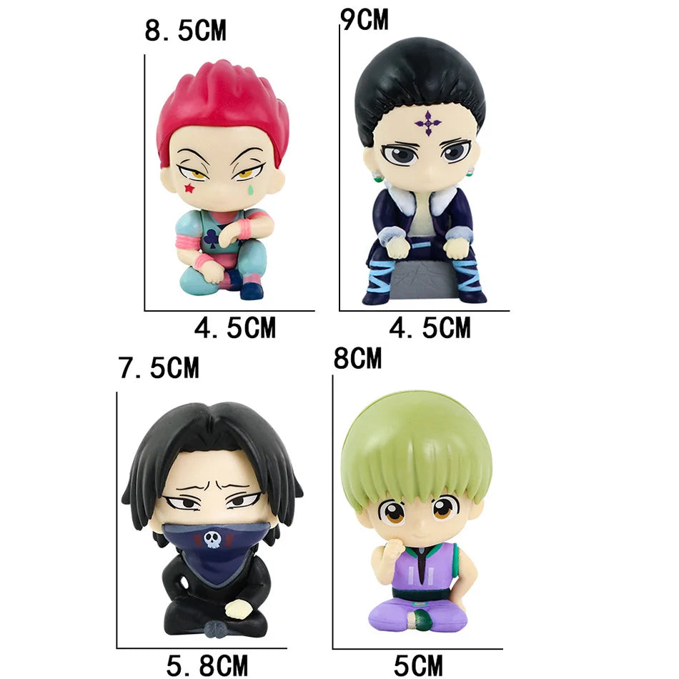 Anime figure Chrollo Lucilfer Gon Freecss Figure Killua Zoldyck Kurapika Figure Hisoka Figure Feitan Mini Model Dolls Toy Gifts
