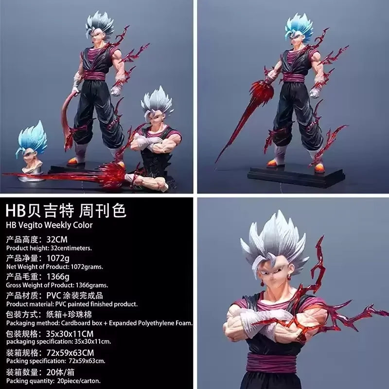 Anime Dragon Ball Z Vegetto Super Saiyan Blue Figure Gk Model Statue Collectable Ornaments Combat Action Figurine Boy Toy Gifts