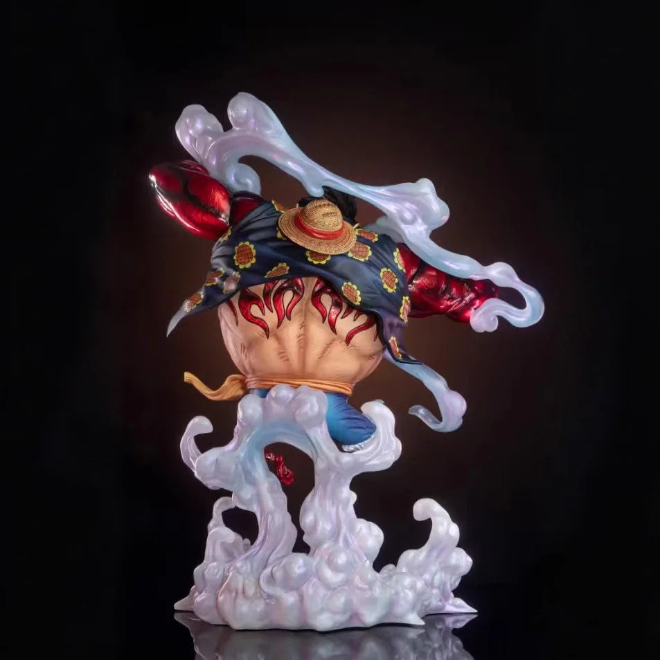 Anime One Piece Monkey D Luffy Gear Fourth Battle Ver. GK PVC Action Figure Game Statue Collection Model Toys Doll Gifts 38cm