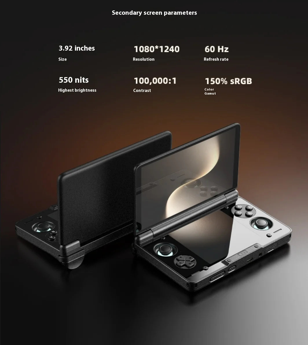 AYN Thor Game Console 6inch 1080P 120Hz AMOLED Screen 6000mAh Portable Android Handheld Console Dual Screen Flip Game Machine