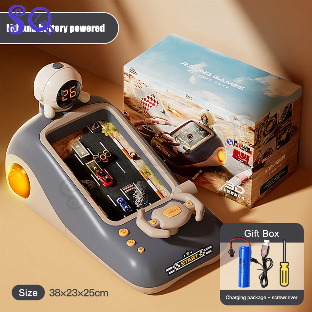Mini Time Racing Spielkonsole Desktop Dekorationen Arcade Spiel Für Retro Spiel