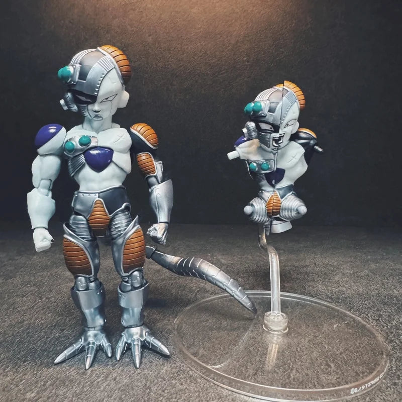 12cm Shf Mechanical Frieza Artificial Person Chapter Action Figures Model Kit Villain King Toy Desktop Ornament Decoration Gift